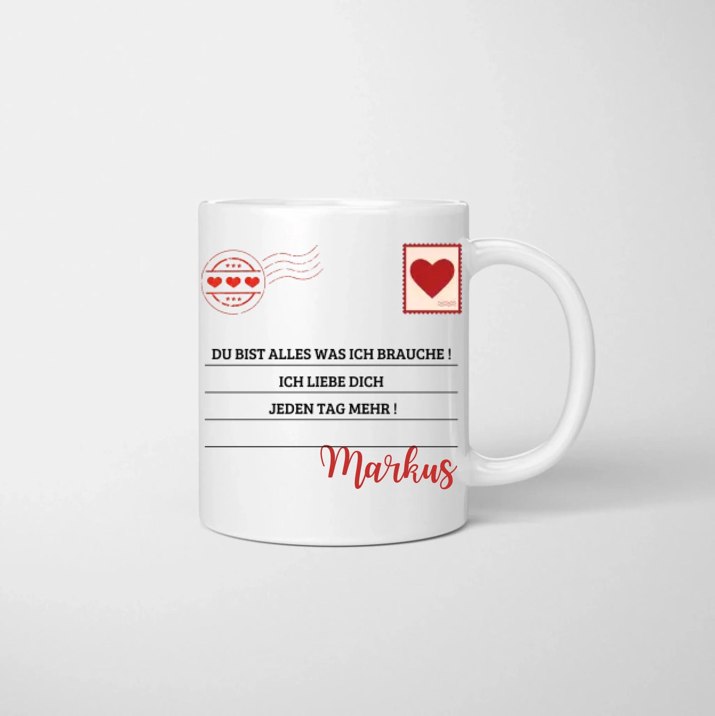 Je vous ai choisis! Tu es tout ce dont j'ai besoin - Mug couple personnalisé, cadeau individuel pour votre bien-aimé