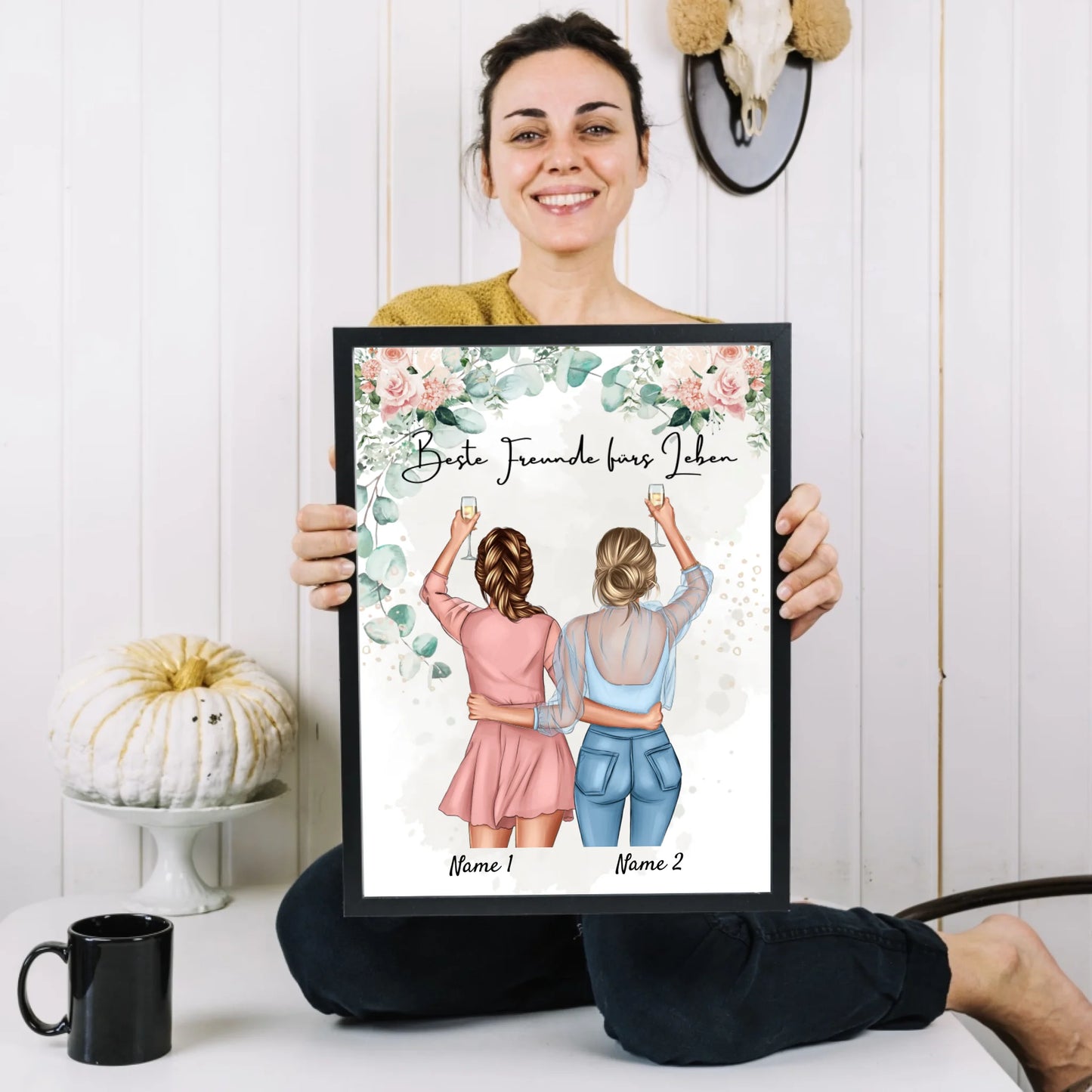 Meilleures amies / sœurs - Poster Personnalisé