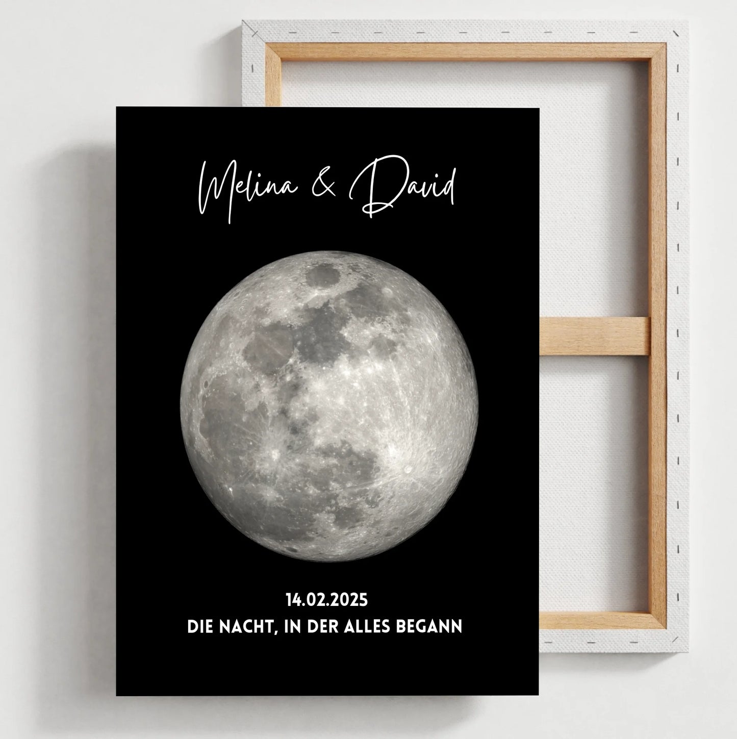 La nuit où tout a commencé - Affiche personnalisée des phases de la lune