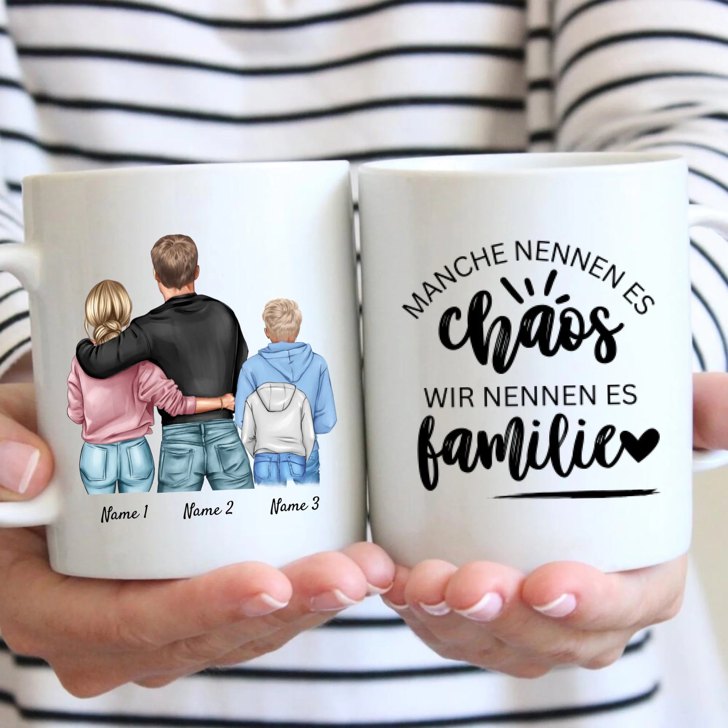 Mug familial personnalisé - parents avec enfants
