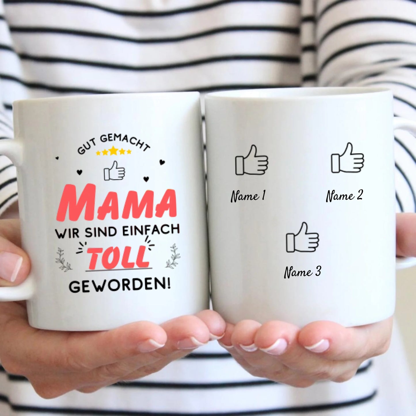 Bravo maman, nous sommes tout simplement géniaux - Mug personnalisé pour la fête des mères (1 à 9 personnes)