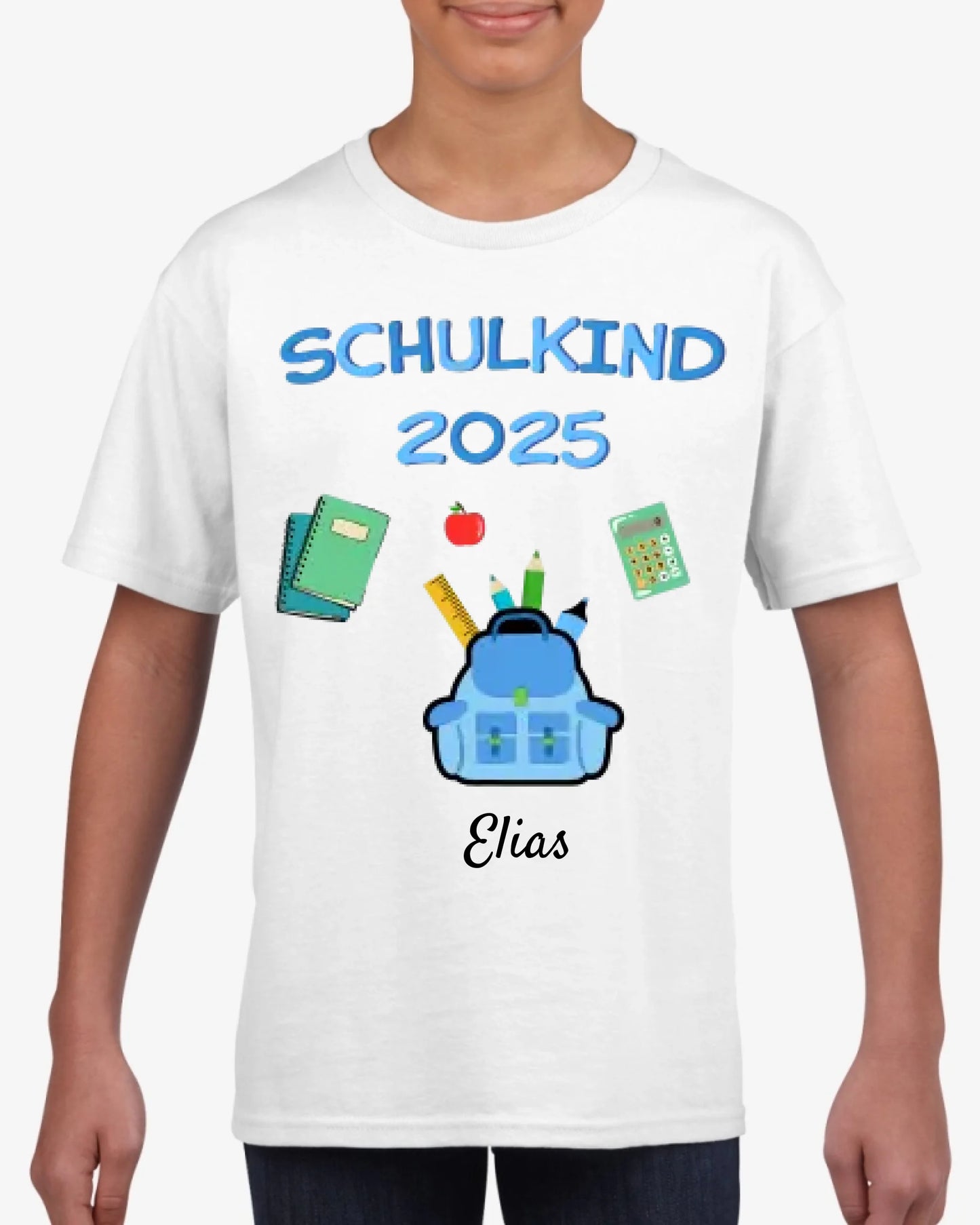 Schoolkind 2023 - Gepersonaliseerd T-shirt voor kinderen die naar school gaan (100% katoen)