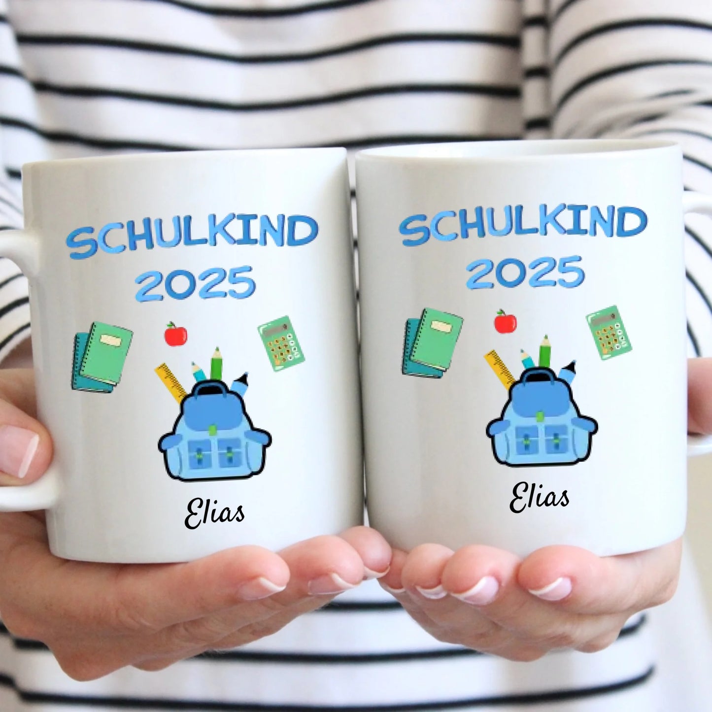 Ecolier 2023 - Mug personnalisé pour la rentrée scolaire, écolier, 1ère - 5ème classe