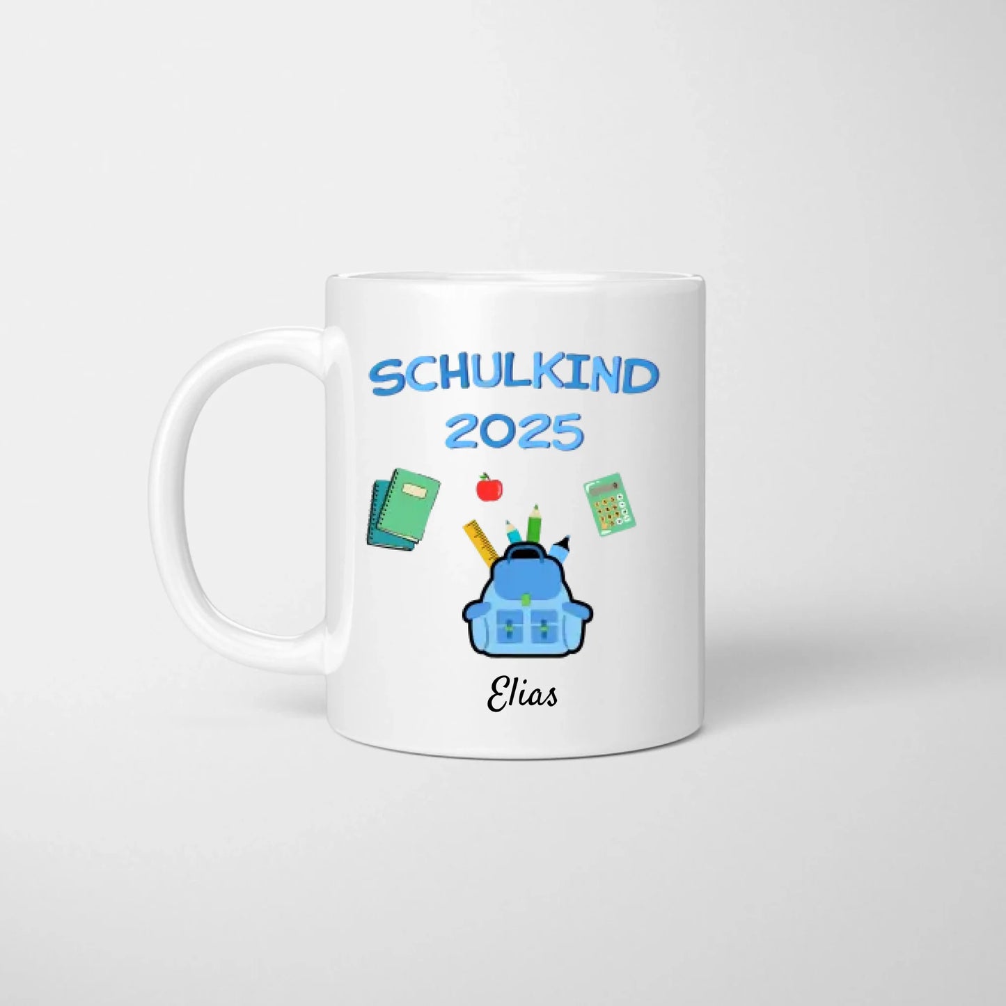 Ecolier 2023 - Mug personnalisé pour la rentrée scolaire, écolier, 1ère - 5ème classe