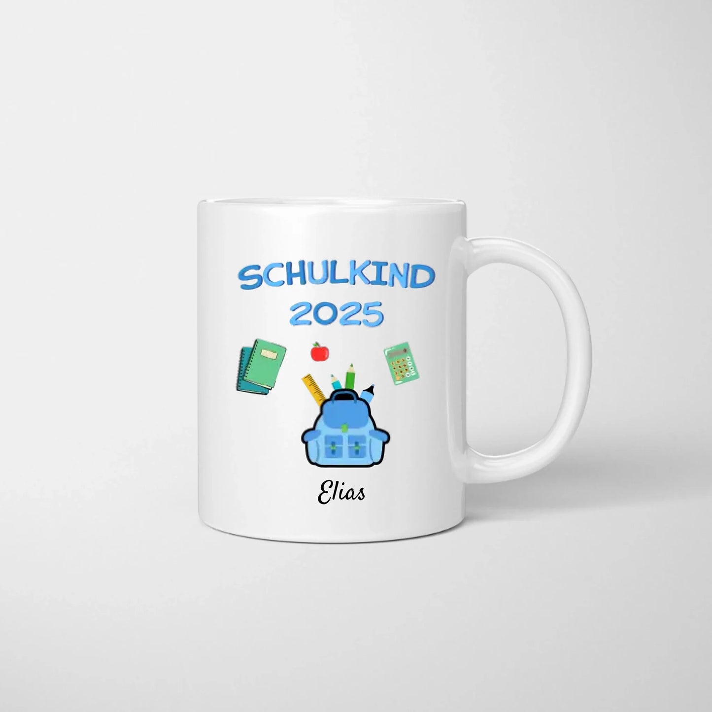 Ecolier 2023 - Mug personnalisé pour la rentrée scolaire, écolier, 1ère - 5ème classe