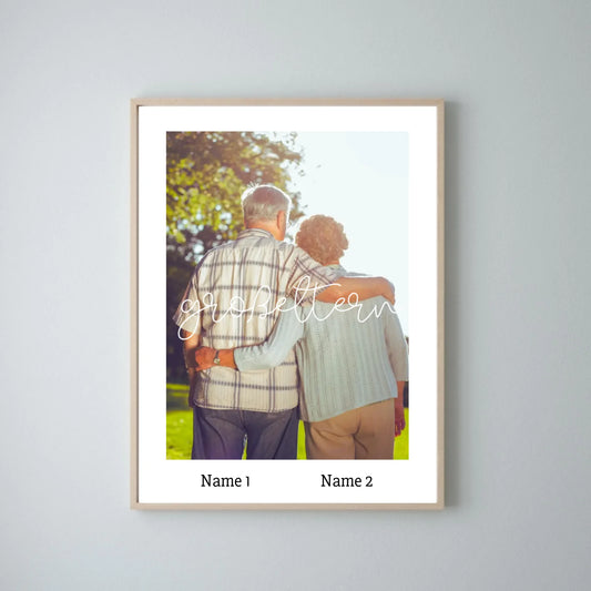 Grootouders - Gepersonaliseerde fotoposter oma en opa
