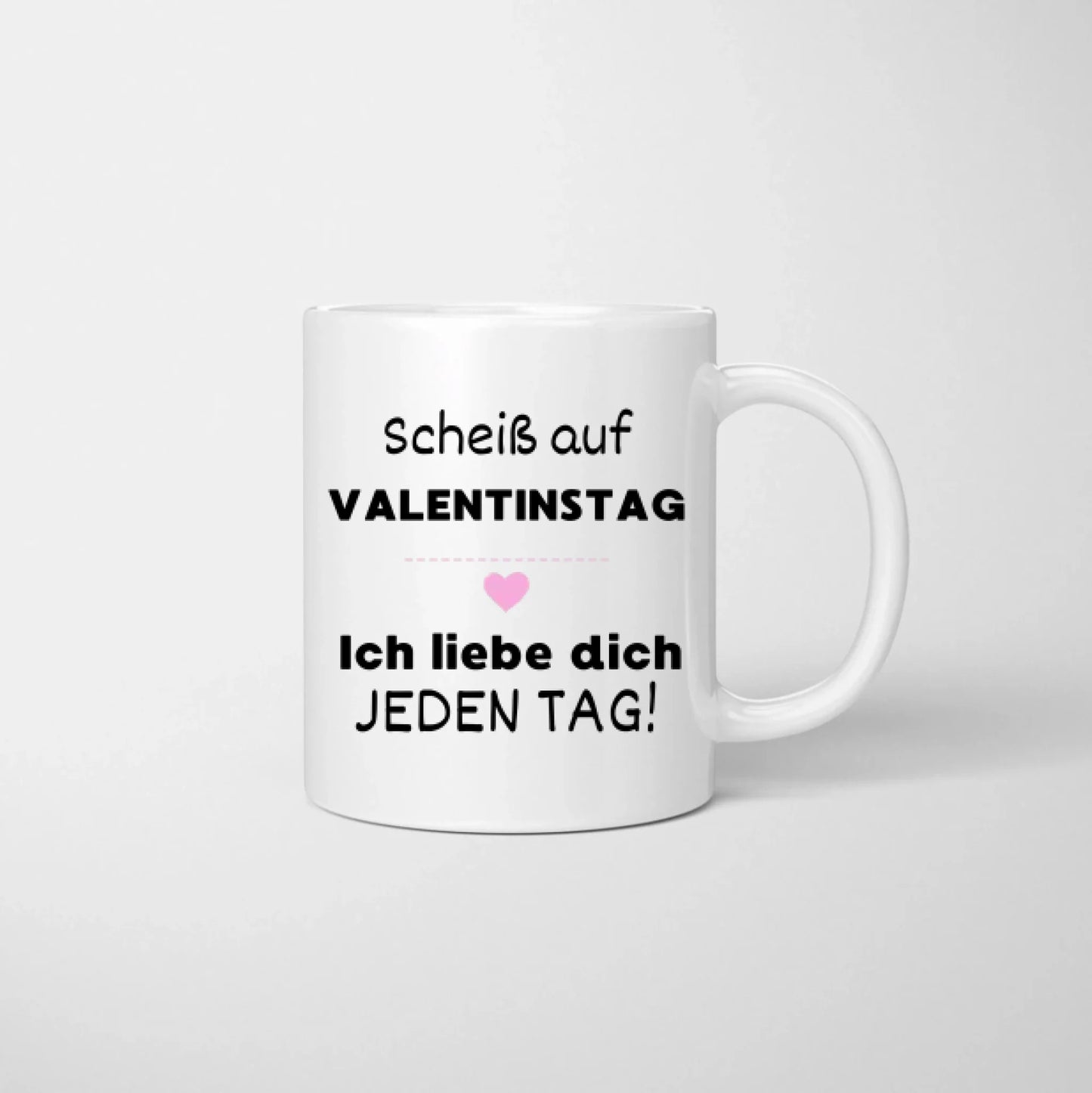 Au diable la Saint-Valentin ! Mug personnalisé pour votre partenaire, cadeau idéal pour les couples.