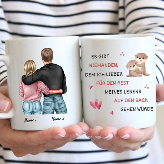 Une vie à être pénible - Mug personnalisé pour la Saint-Valentin pour votre partenaire, mug pour couple