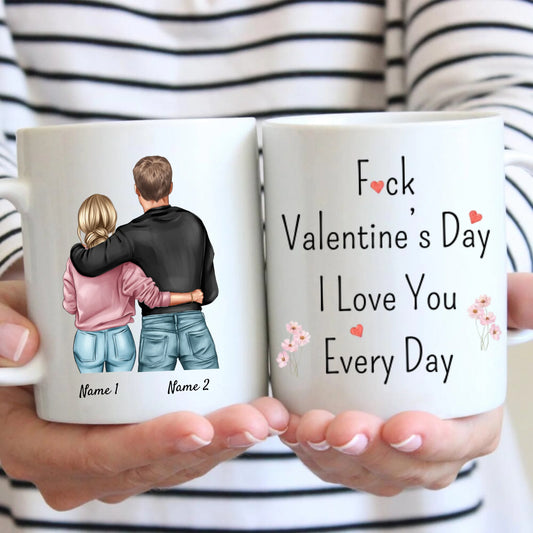 Pour la Saint-Valentin - Tasse personnalisée pour la Saint-Valentin, pour un partenaire, un couple, une tasse pour un couple
