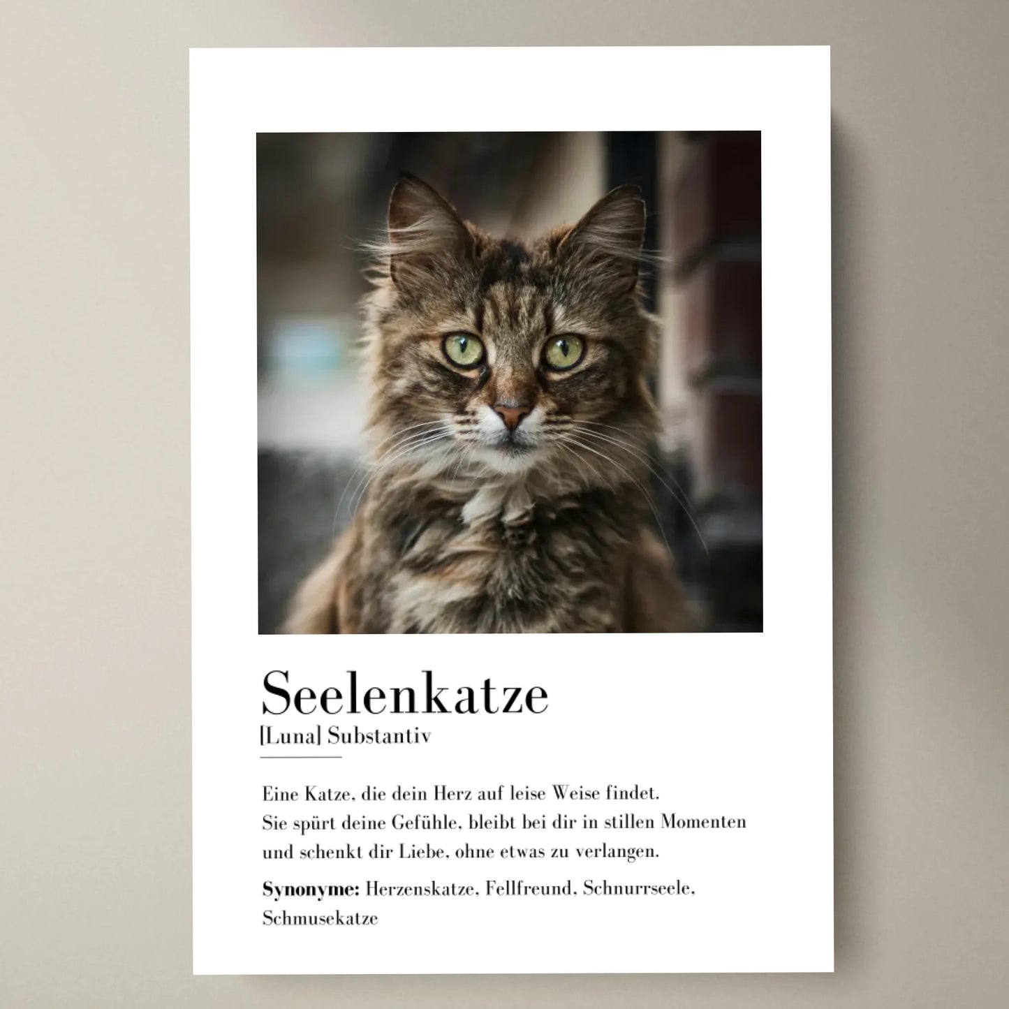 Fotoposter "Definitie" - Persoonlijk geschenk "Soulmate