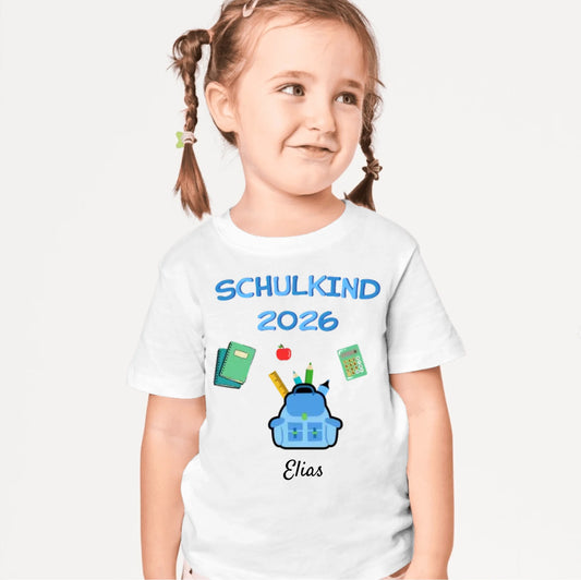 Ecolier 2023 - T-shirt personnalisé pour enfant pour la rentrée des classes (100% coton)