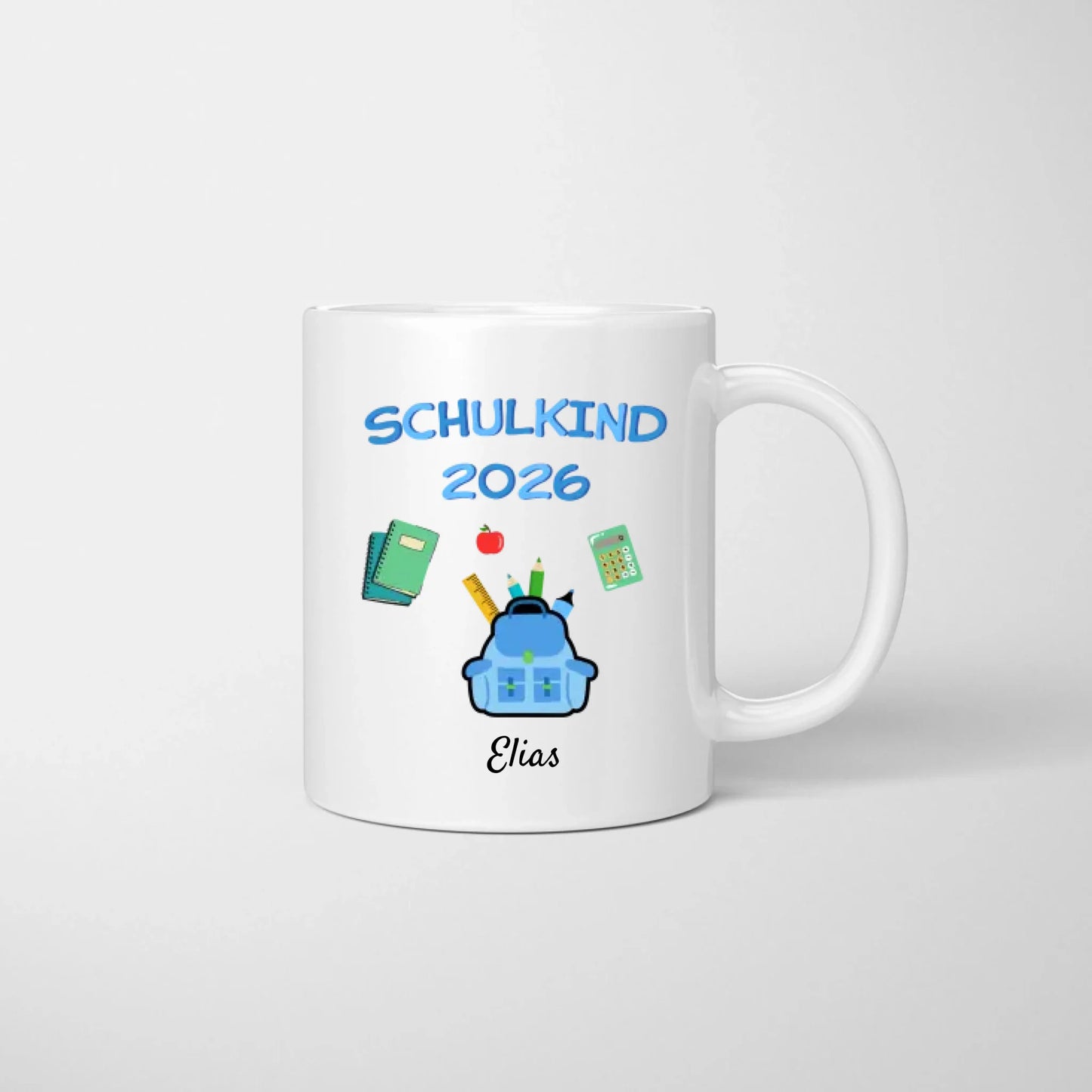 Ecolier 2023 - Mug personnalisé pour la rentrée scolaire, écolier, 1ère - 5ème classe