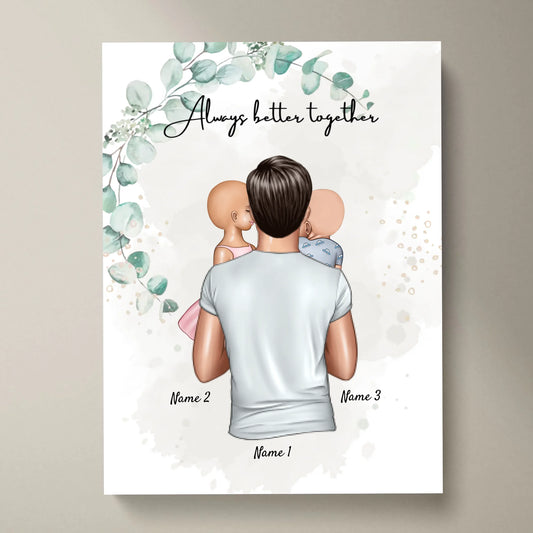 Beste Papa - Persoonlijke Poster