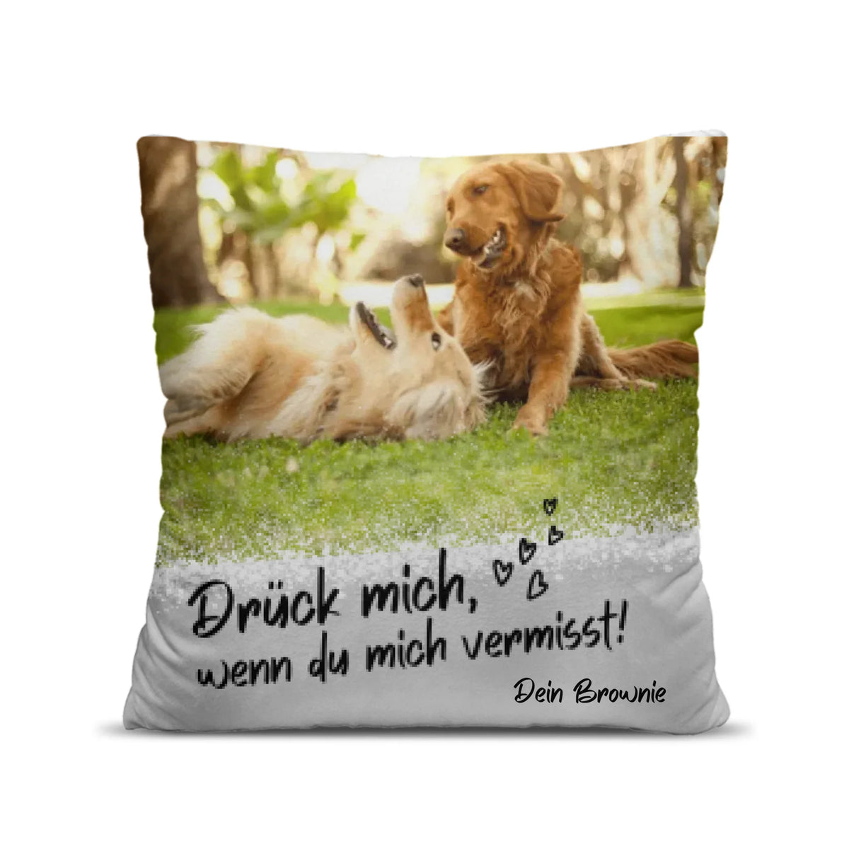 Gepersonaliseerde fotokussen, knuffel me als je me mist (huisdieren, partner)