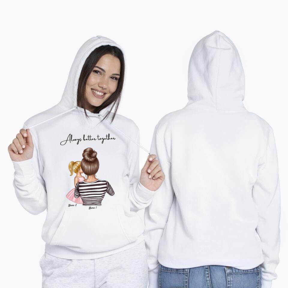 Beste moeder - Gepersonaliseerde Hoodie Unisex (tot 4 kinderen)