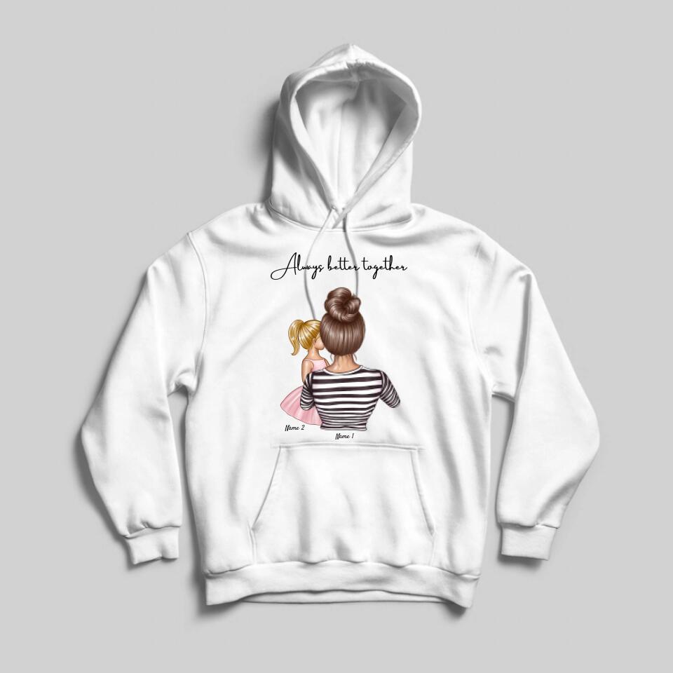 Beste moeder - Gepersonaliseerde Hoodie Unisex (tot 4 kinderen)