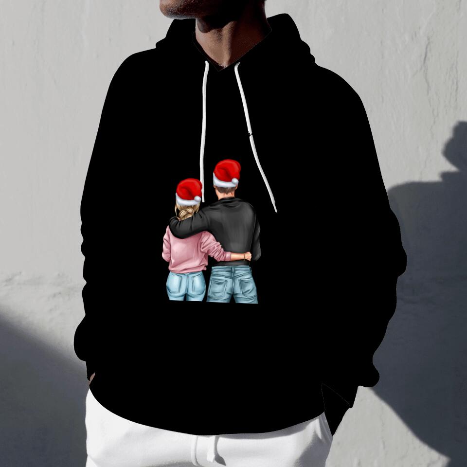 Beste koppel Kerstmis - Gepersonaliseerde Hooded Sweater Unisex