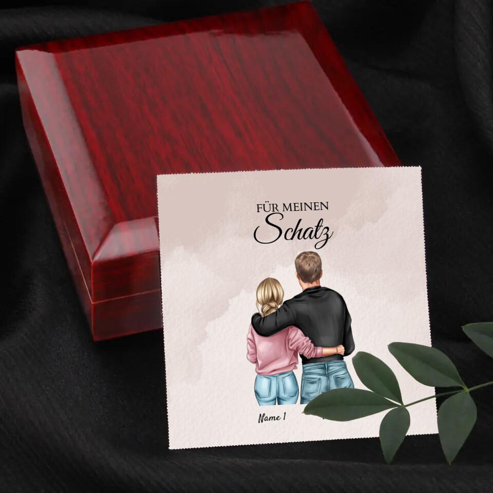 Forever Love "Best Couple" - Ketting met hartjeshanger & gepersonaliseerde kaart