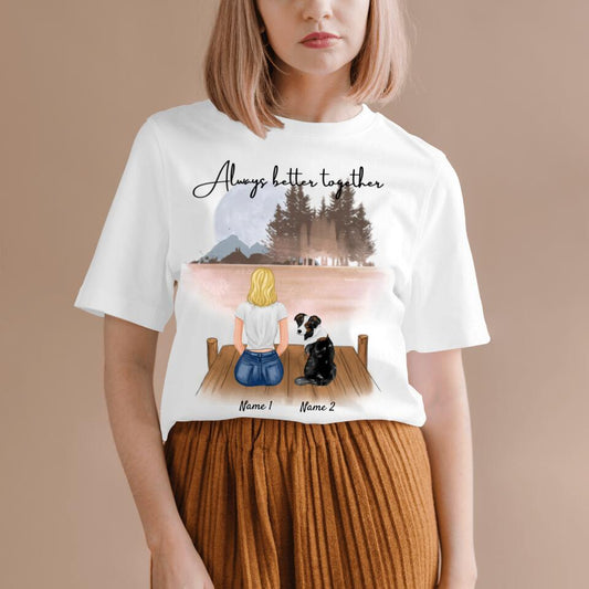 Mariée et demoiselle d'honneur - T-shirt personnalisé (100% coton, unisexe)