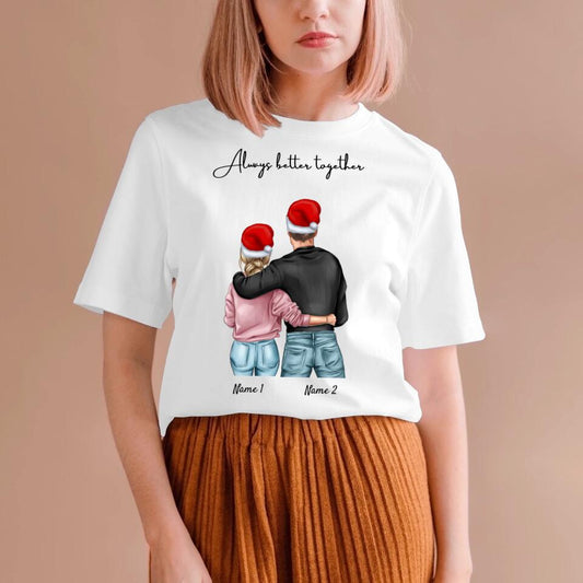 Meilleur couple de Noël - T-shirt personnalisé