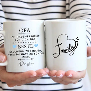 Beste cadeau voor opa - Gepersonaliseerde mok (Voor mama, papa, oma of opa)