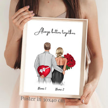 Charger l&#39;image dans la galerie, Mon amour - Poster personnalisé pour couple (cadeau pour la Saint-Valentin)

