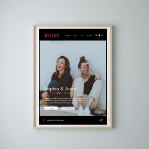 Affiche de couverture de série Besties - Affiche de film Netflix personnalisée