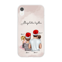 Afbeelding in Gallery-weergave laden, Kerstmis - Gezin met kinderen Gepersonaliseerd telefoonhoesje (1-4 kinderen)
