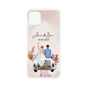"Just Married" Coque de téléphone portable personnalisée pour mariage - Pour les couples mariés, Mariés & Futurs mariés, Cadeau de mariage