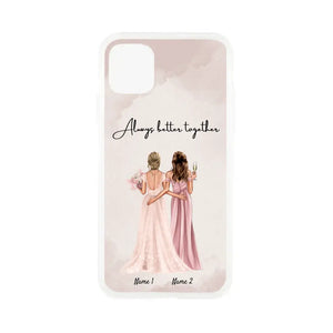 Mariée avec demoiselle d'honneur - Coque personnalisée pour téléphone portable