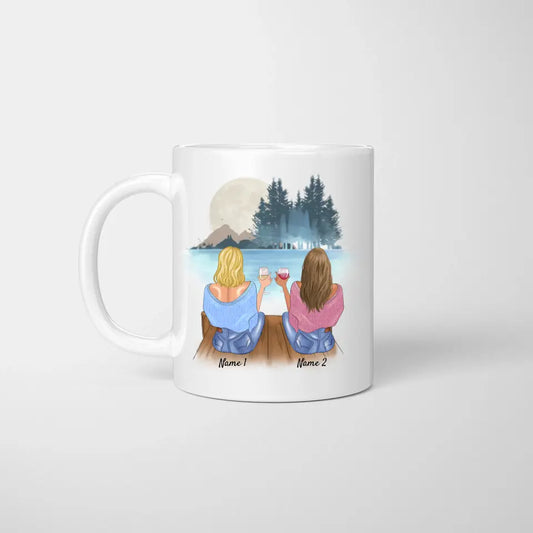 Pour la meilleure collègue du monde - Mug personnalisé pour collègue de travail - Cadeau de départ, changement de travail, anniversaire bureau, travail (2-4 personnes)