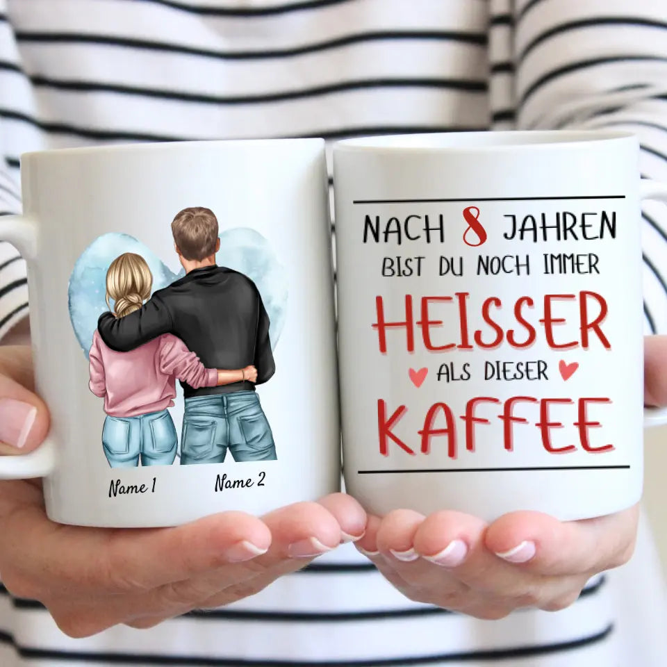 Tu es plus chaud que le café - Mug personnalisé pour couple, anniversaire, mariage