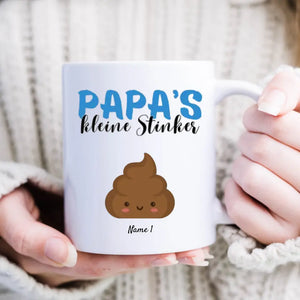 Les petites puanteurs de papa - Mug personnalisé pour papa/père avec enfants