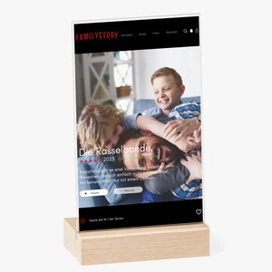 Gepersonaliseerde acrylglas Netflix hoes "Familystory" voor de hele familie