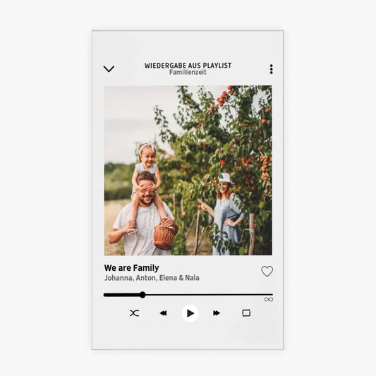 Couverture d'album personnalisée ma famille - Image acrylique avec votre propre photo