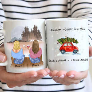 Glühwein Zeit - Mug personnalisé pour les amies (2-4 femmes)