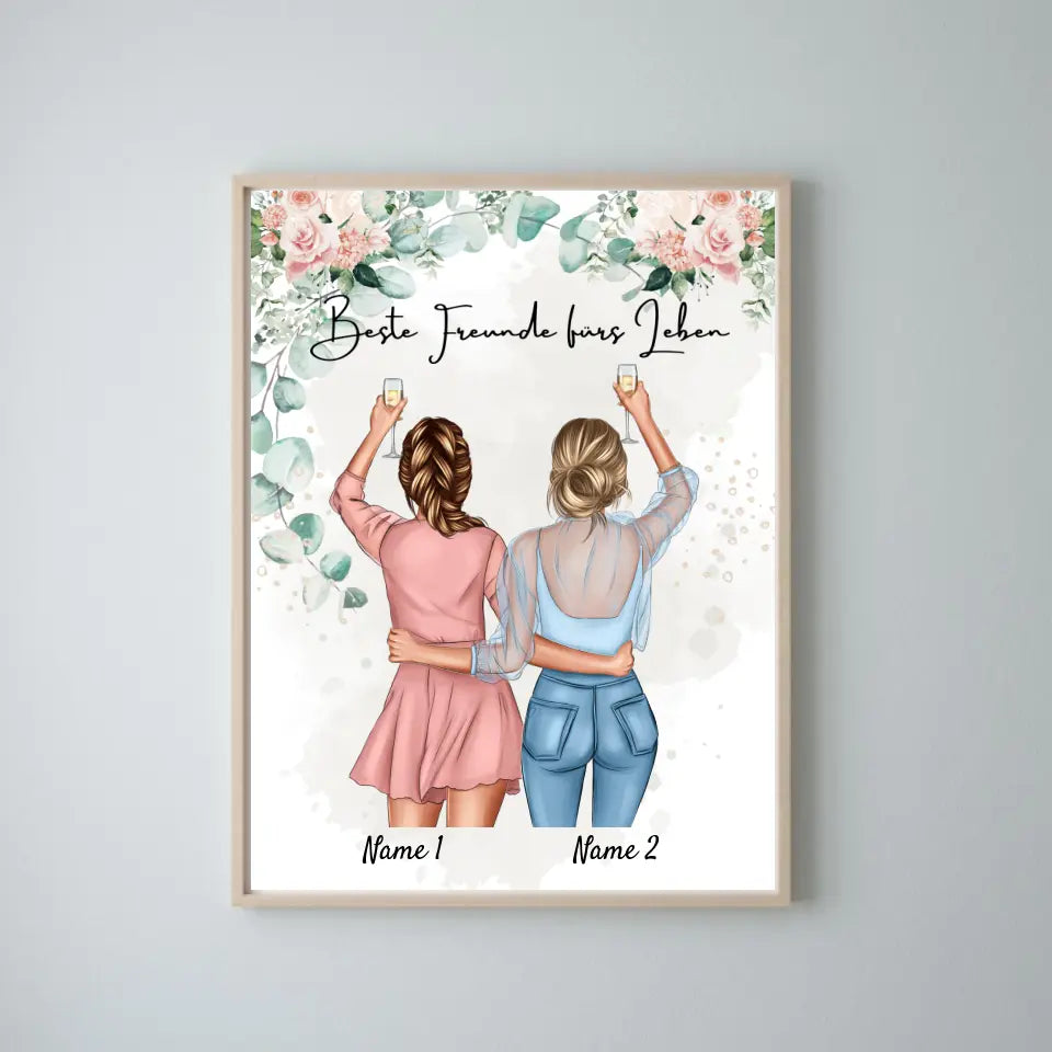 Beste Vriendinnen - Persoonlijke Poster