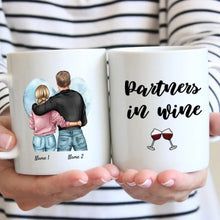 Afbeelding in Gallery-weergave laden, Partners in Wine - Gepersonaliseerde mok voor echtparen (man &amp; vrouw)
