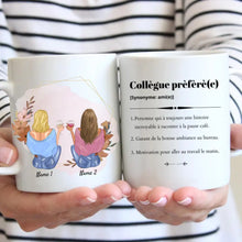 Afbeelding in Gallery-weergave laden, Verzorgde Collègue, Meilleures collègues avec boisson - Mug personnalisé (2-4 personen)
