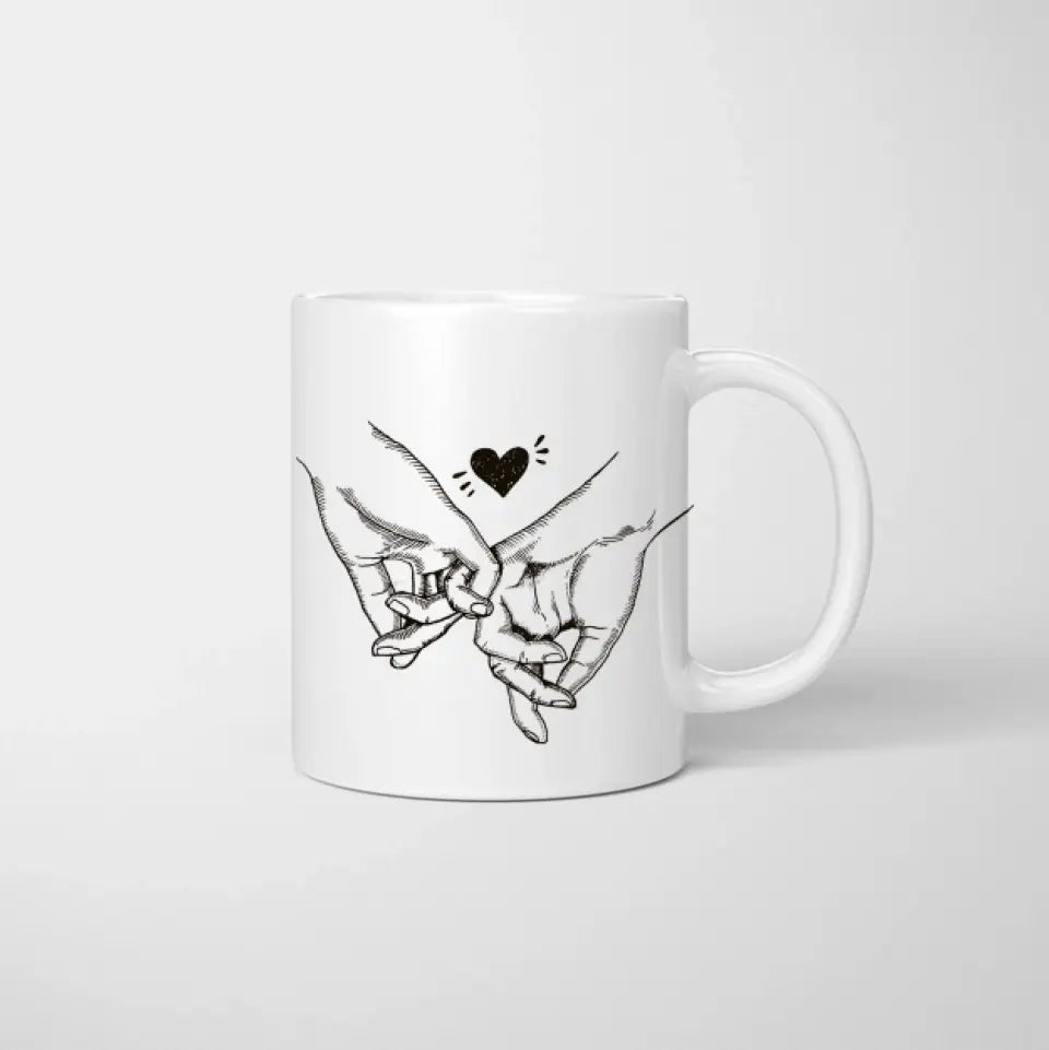 Dans tes bras - Tasse personnalisée pour couple