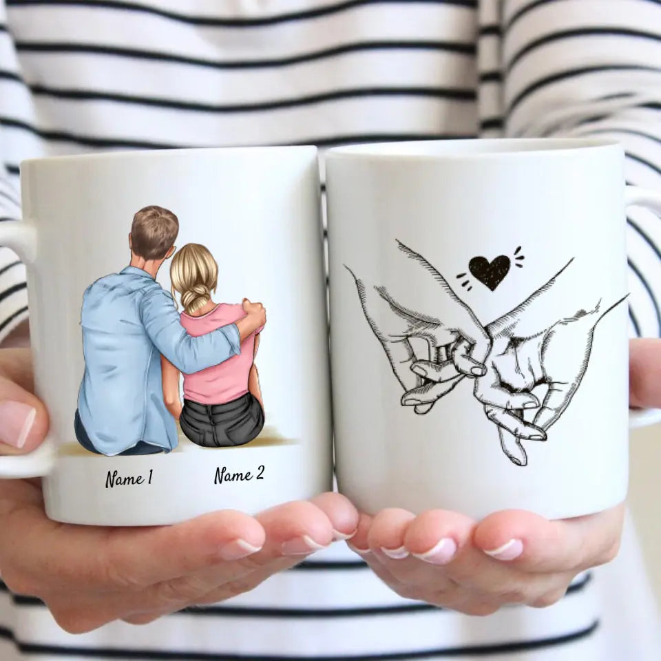 Dans tes bras - Tasse personnalisée pour couple