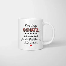 Afbeelding in Gallery-weergave laden, Arm in Arm - Personalisierte Tasse für Paare
