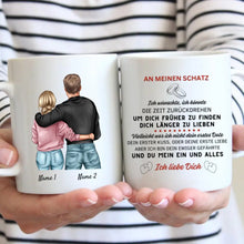 Charger l&#39;image dans la galerie, An meinen Schatz - Personalisierte Valentinstags-Tasse
