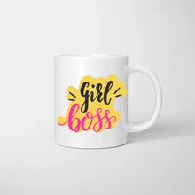 Afbeelding in Gallery-weergave laden, Girl Boss Mama - Gepersonaliseerde mok (moeder met kinderen)
