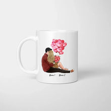 Charger l&#39;image dans la galerie, My Valentine &quot;Je t&#39;aime tous les jours&quot; - Tasse de couple personnalisée avec dicton (Cadeau romantique) 
