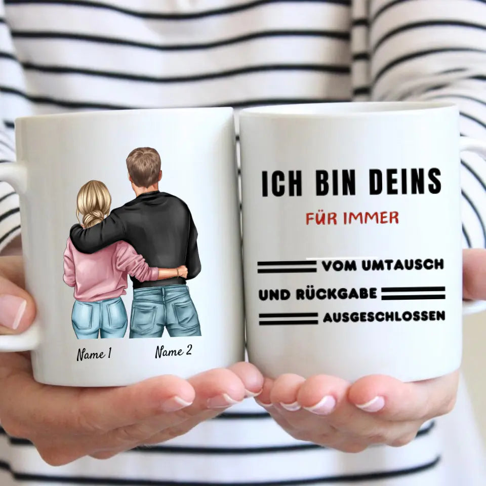 Non retournable - Mug couple personnalisé 