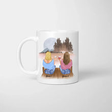 Charger l&#39;image dans la galerie, Beste Freunde Geschichten - Personalisierte Tasse Freundinnen &amp; Kolleginnen (2-4 Personen)
