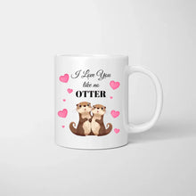 Charger l&#39;image dans la galerie, Je t&#39;aime comme aucune loutre - Mug personnalisé pour les couples 
