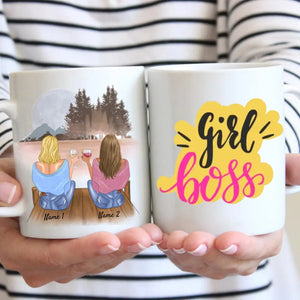 Girl Boss - Mug personnalisé pour les copines (2-4 femmes)