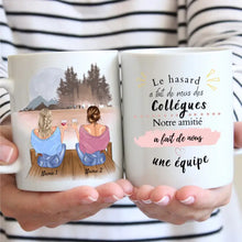 Afbeelding in Gallery-weergave laden, Ma collègue c&#39;est comme le cafe elle a un grain mais je l&#39;aodre - Mug personnalisé (2-4 personnes)
